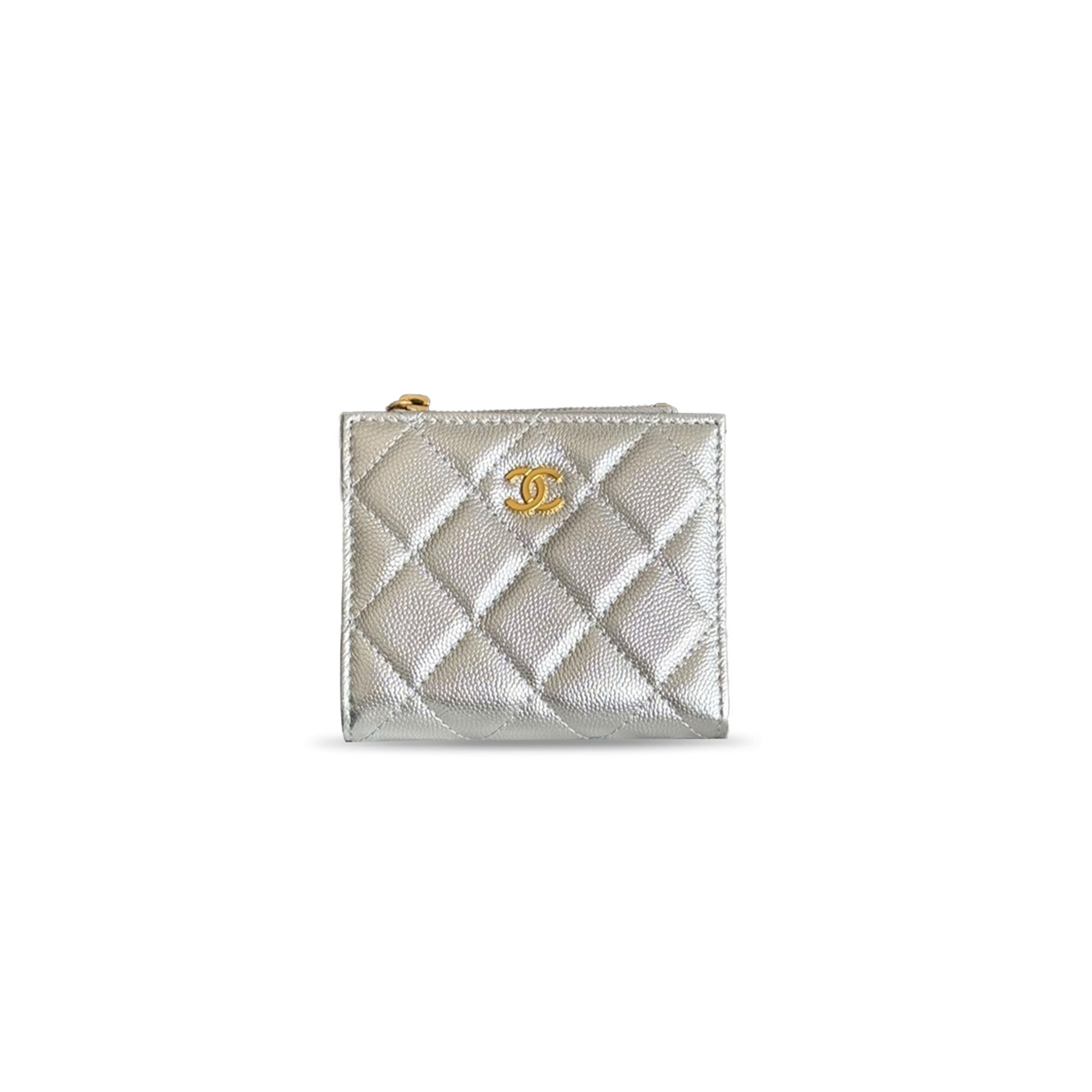 CHANEL CAVIAR QUILTED LEATHER ZIP-AROUND SHORT WALLET AP3388 (11*10*2cm)